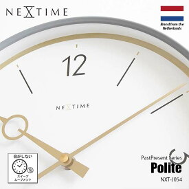 NEXTIME ネクスタイム Polite ポライト NXT-J054 掛時計 掛け時計 ウォールクロック 壁掛け時計 スイープムーブメント スイープセコンド 音がしない