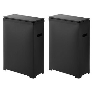 tower/^[(R) XWtS~ J^Cv 2g Tower Slim Trash Can with Lid, Set of 2  Lb` _Xg{bNX X HI Lb`JE^[