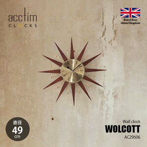 acctim ANeB WOLCOTT Wall Clock EHRbg EH[NbN AC29506 |v |v EH[NbN Ǌ|v a49cm