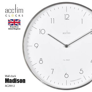 acctim ANeB Madison Wall Clock }fB\ EH[NbN AC29512 |v |v EH[NbN Ǌ|v a35cm wACH Vv ~j}