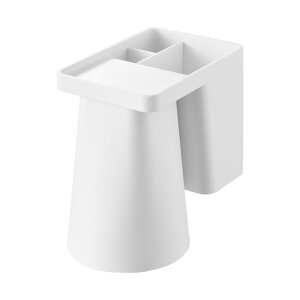 tower タワー(山崎実業) フィルムフック1人用歯ブラシホルダー&マグネットタンブラー 1295 1296 壁収納 浮かせて収納 ガラス面 タイル 歯磨き 洗面台 風呂収納