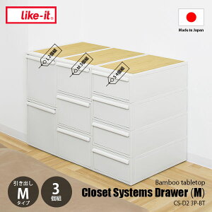 like-it CNCbg Closet system N[[bgVXe o (M) 3g CS-D2 3P-BT / ߗގ[ o[ [ N[[bg[ [P[X [{bNX h~\