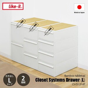 like-it CNCbg Closet system N[[bgVXe o (L) 2g CS-D3 2P-BT / ߗގ[ o[ [ N[[bg[ [P[X [{bNX h~\