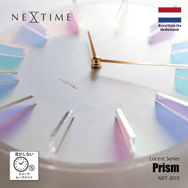 NEXTIME ネクスタイム Lucent Series Prism プリズム (掛時計/スイープムーブメント) NXT-J059 / 掛け時計 壁掛け時計 スイープセコンド 音がしない