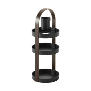 Umbra �A���u�� Bellwood Cosmetic Organizer �x���E�b�h �R�X���e�B�b�N�I�[�K�i�C�U�[ ���[ ���C�N�{�b�N�X �R�X�����[ 3�i ���[�� �o�X���[�� �E�b�h �ؐ�