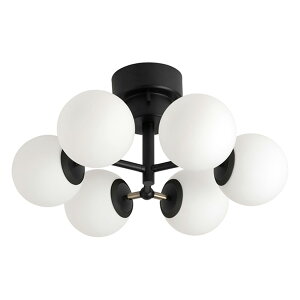 BRID �u���b�h TINY GLASS CEILING LIGHT 6 �^�C�j�[�O���X�V�[�����O���C�g 6�� (LED���t��) 003367 / �V�[�����O�����v �V�䒼�t�Ɩ� E17 40W����×6��