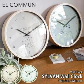EL COMMUN エルコミューン SYLVAN Wall Clock Bear Bird シルヴァン ウォールクロック ベアー バード WCL-015 WCL-016 掛時計 掛け時計 壁掛け時計 スイープムーブメント