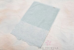 イタリア製 フェイスタオル レース付き Versailles アイボリー ピンク ライトブルー エレガント ギフト対応 送料無料 (CH-T3072VBM )
