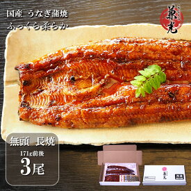 ＼楽天スーパーセール10%OFF 6/4 20:00から／父の日 うなぎ ギフト 国産 無頭 蒲焼 156g～185g×3尾 タレ・山椒7袋付［うなぎの兼光 愛知県産 お取り寄せ お中元 お歳暮 土用の丑 母の日 父の日 お祝い プレゼント 個包装 真空パック］