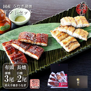 うなぎ ギフト 国産 三河一色産 炭火手焼き 蒲焼 156g〜185g×3尾 炭火手焼き 白焼 136g〜155g×2尾 タレ・山椒5袋付 [うなぎの兼光 ギフトBOX お取り寄せ 土用の丑 お中元 お歳暮 母の日 父の日 お
