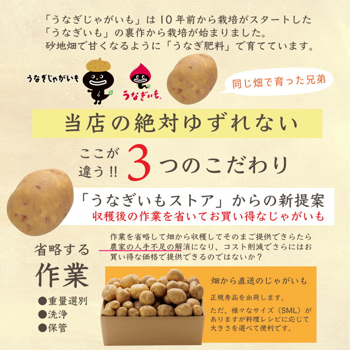 楽天市場】【2箱購入で送料無料】新じゃがいも5kg正規秀品 静岡県産 