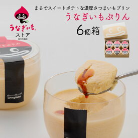 【6/21父の日ギフト 対応可】うなぎいもプリン 6個セット さつまいもたっぷり濃厚！香料不使用で自然な甘さ浜松土産にもおすすめ 【送料無料】【静岡県産うなぎいも使用】【冷蔵配送】冷凍品との同梱不可