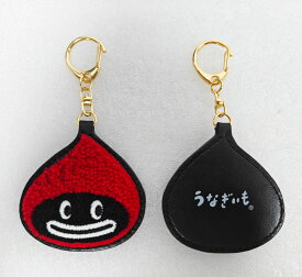 うなぎいもの” うなも ”の さがら刺繍 フェイス キーホルダー 浜松土産にもおすすめ