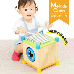 メロディキューブ 知育玩具 エデュテ edute 木製 おもちゃ 楽器 音楽 鉄琴 ドラム 太鼓 鈴 ギロ 木のおもちゃ 天然木 赤ちゃん プレゼント ギフト お祝い 出産祝い 誕生日 子供 かわいい おしゃ