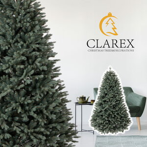 ヨーロッパメーカー「CLAREX」社製のクリスマスツリー 北欧 おしゃれ 180cm 220cm 250cm ポーランド ヌードツリー オーナメント 飾り なし まるで本物 組み立て5分 clarexdeepgreen-180