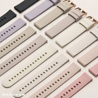 【ベルト幅 18mm/20mm】 スマートウォッチ ベルト 腕時計 ベルト シリコン ラバー くすみカラー 交換バン…