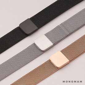 【ベルト幅 14mm】 14mm スマートウォッチ ベルト ミラネーゼループ 腕時計 スマートウォッチベルト 交換バンド ステンレス メッシュ マグネット