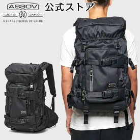 【公式】 AS2OV リュック バックパック PC対応 A4 40L メンズ 通勤 通学 出張 黒 ブラック PC収納 ノートパソコン 大容量 ブランド リュックサック アウトドアバッグカジュアル 旅行 おしゃれ /アッソブ CORDURA DOBBY 305D BACK PACK BLACK 061400