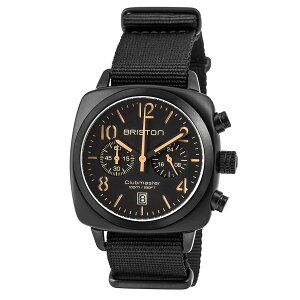 BRISTON uXg rv Nu}X^[NVbN NmOt CLUBMASTER CLASSIC CHRONOGRAPH BLACK MATT WATCH 㗝 K㗝 AZe[g XNGA h