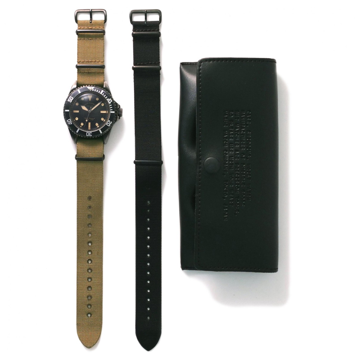 メイルオーダー 送料無料 VAGUE WATCH ヴァーグ ウォッチ - 売却 BLK 腕時計 アンティーク時計 ファッション おしゃれ SUB ホースレザー