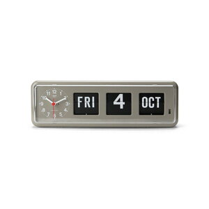 DETAIL INC. �f�B�e�[�� TWEMCO CALENDAR CLOCK BQ-38 GY�J�����_�[�t�����v