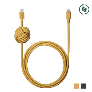 NATIVE UNION lCeBujI NIGHT CABLE C TO LIGHTNING / lCeujI iCgP[u P[u R[h [dR[h [dP[u USB-C CgjO iPhone iPad AirPods 3m COSMOS KRAFT NU-NCABLE-CL