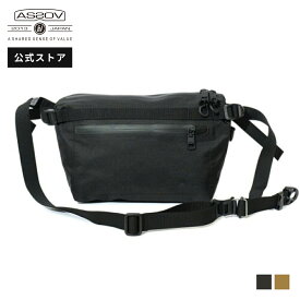 アッソブ公式通販 / AS2OV (アッソブ) 防水 ファニーパック ミニショルダーバッグ メンズ レディース 斜めがけ サブバッグ 撥水 アウトドア ショルダー カジュアルバッグ 大人 かっこいい 小さめ ブランド おしゃれ 軽量 黒 WATER PROOF CORDURA 305D FANNY PACK 141607