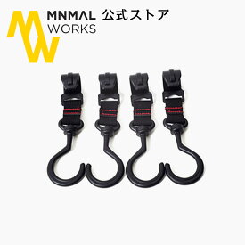 MINIMAL WORKS 公式通販 / MINIMAL WORKS (ミニマルワークス)INDIAN HANGER ROTATING HOOK L / インディアンハンガー フック(回転型） Lサイズ 4個セット 回転式 プラスチック ブラック アウトドア キャンプ ハンギングラック ハンガーラック ハンガーポール ギアラック