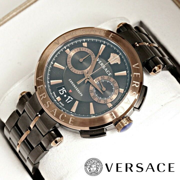 楽天市場】［VERSACE］ヴェルサーチ メンズ 腕時計 Aion クロノグラフ 