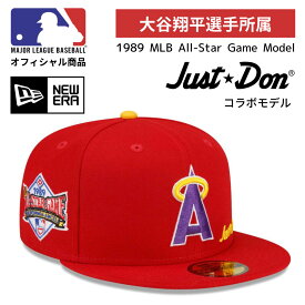 ［MLB公式商品］［大谷翔平選手所属］［ロサンゼルス・エンゼルス］［NEW ERA×JUST DON］［日本未発売］ニューエラ キャップ 帽子 Los Angeles Angels New Era x Just Don Red 1989 MLB All-Star Game 59FIFTY Fitted Hat送料無料