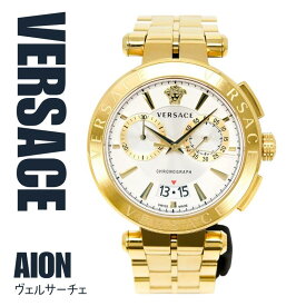 ［UK定価約20万3千円］［期間限定超SALE開催中］［スイスメイド］［日本未発売］［VERSACE］ヴェルサーチ 時計 ヴェルサーチ 腕時計 メンズ モデル 45mm 5ATM VE1D00419 Aion Chronograph Mens Watch 送料無料［VERSACE UK正規品］