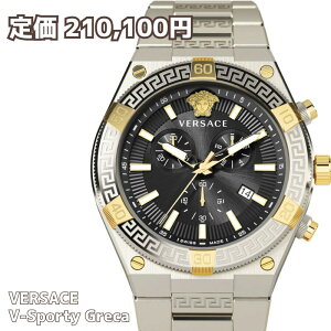 �m�����艿 210,100�~�n�mVERSACE ���F���T�[�` ���F���T�[�`�F�n���F���T�[�` ���v �����Y ���F���T�[�` �r���v �����Y V-Sporty Greca Mens Watch 46mm 5ATM �X�C�X���C�h ��������