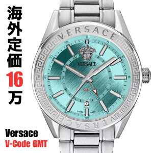 m艿16~nmԌ蒴SALEJÒnmXCXChnm{nmVERSACEnFT[` v FT[` rv Y f 42mm 5ATM VEAFA0324 V-Code GMT Quartz Turquoise Dial Watch 