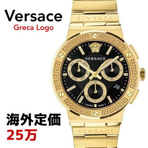 �m�C�O�Q�l�艿 256,000�~�n�m���{�������n�mVERSACE ���F���T�[�` ���F���T�[�`�F�n���F���T�[�` ���v �����Y ���F���T�[�` �r���v �����Y Greca Logo Chronograph Mens Watch 43mm 5ATM VEZ900421 �X�C�X���C