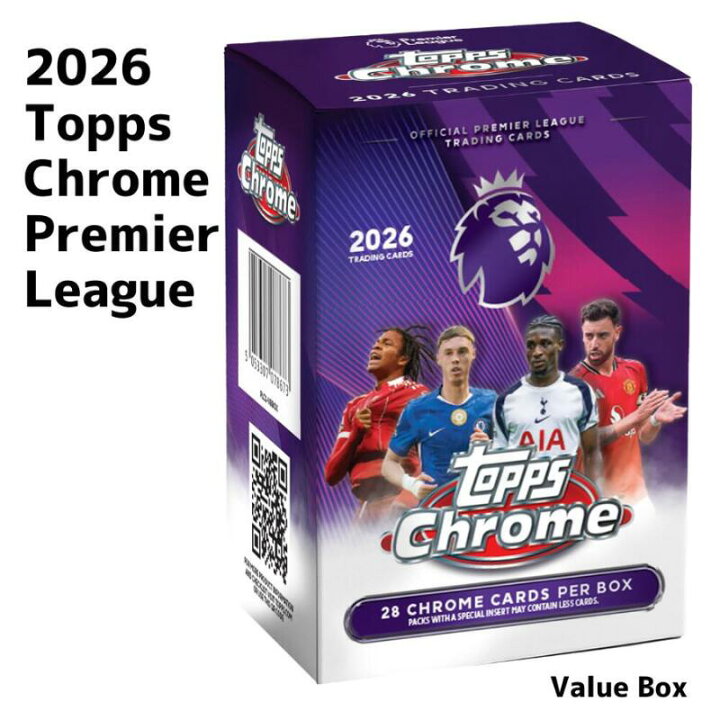 楽天市場】2026 Topps Chrome Premier League Value Box 2026 トップス