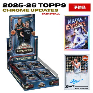 2025-26 TOPPS CHROME BASKETBALL UPDATE HOBBY BOX �g�b�v�X �N���[�� �o�X�P�b�g�{�[�� �A�b�v�f�[�g �z�r�[ �{�b�N�X NBA �J�[�h ���� �g���[�f�B���O�J�[�h ���M�T�C�� 1���m�� �N�[�p�[�t���b�O �E�F��