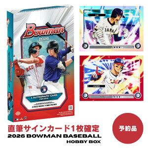 2026 Bowman Baseball Hobby Box �{�E�}�� �x�[�X�{�[�� �z�r�[�{�b�N�X MLB ���W���[���[�O �J�[�h Topps �g�b�v�X 1st Bowman ���^�y1�{�b�N�X�^20�p�b�N���^���M�T�C��1�������z��J�ĕ� WBC �A�j���C���T