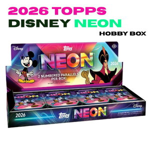 2026 Topps Disney Neon Hobby Box �f�B�Y�j�[ �l�I�� �z�r�[�{�b�N�X 1BOX 20�p�b�N ���o���i���^ �t�B�j�A�X�ƃt�@�[�u �G�s�b�N�~�b�L�[ �f�B�Z���_���g �K�[�S�C���Y ���M�T�C�� 1/1 �X�P�b�` �g�b