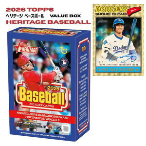 ��J�ĕ����M�T�C���J�[�h���^ 2026 Topps Heritage Baseball Value Box�m1977�N�����f�U�C���n���K �V�i�V�������N�t ���J���{�b�N�X �g�b�v�X �w���e�[�W ��������