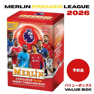 2026 Merlin Premier League Football Value Box �}�[���� �v���~�A���[�O �T�b�J�[ �J�[�h �o�����[�{�b�N�X�y1�{�b�N�X�F7�p�b�N���z���� �g���[�f�B���O�J�[�h Topps �M���P���X ���[�L�[ �C���T�[�g �p