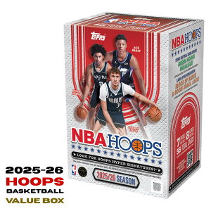 2025-26 Topps Hoops Basketball Value Box �g�b�v�X �t�[�v�X �o�X�P�b�g�{�[�� �o�����[�{�b�N�X NBA �J�[�h ���� 7�p�b�N�� 1�� �p������ �C���T�[�g �I�[�g �����A ������X�^�[ �V�i���J�� �V�������N