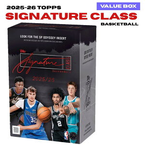 2025-26 Topps Signature Class Basketball Value Box 1�{�b�N�X(6�p�b�N��) �g�b�v�X �V�O�l�`���[ �N���X �o�X�P�b�g�{�[�� �J�[�h �N�[�p�[�E�t���b�O ���u���� �X�e�t�B���E�J���[ ���M�T�C�� �M�d�C��