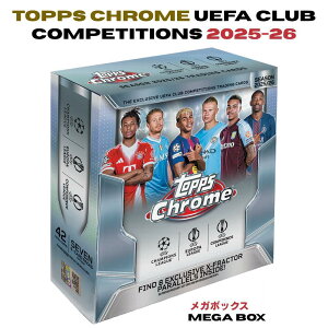 2025-26 Topps Chrome UEFA Club Competitions Soccer Mega Box �g�b�v�X �N���[�� �T�b�J�[ ���K�{�b�N�X 1�� 7�p�b�N�� ���BCL ����X�t���N�^�[ Metaverse Anime 25-26�� �����J�[�h �V�i �V�������N�t�� ��������