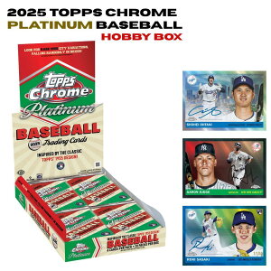 2025 Topps Chrome Platinum Baseball Hobby Box 1955�N�����f�U�C�� �g�b�v�X �N���[�� �v���`�i�� �x�[�X�{�[�� �z�r�[�{�b�N�X ���W���[���[�O �J�[�h MLB ���� ���M�T�C������ 1������ ��J�ĕ� ���^ �V