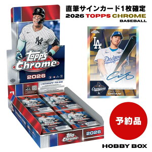 2026 Topps Chrome Baseball HOBBY BOX �g�b�v�X �N���[�� ���W���[���[�O �x�[�X�{�[�� �z�r�[ 1BOX ��J�ĕ� ���X�ؘN�� ����@�� RC ���M�T�C���J�[�h1������ �g���J �V�i �V�������N�t�� ��������