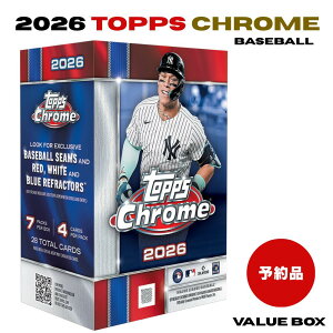 2026 Topps Chrome Baseball Value Box �g�b�v�X �N���[�� ���W���[���[�O �x�[�X�{�[�� �o�����[�{�b�N�X 1BOX ��J�ĕ� ���X�ؘN�� ����@�� RC ����p���������� �g���J�V�i �V�������N�t�� ��������