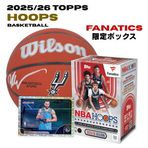 �y2025/26�z Topps Hoops Basketball Fanatics���� �o�����[�{�b�N�X NBA �g���[�f�B���O�J�[�h �g�b�v�X �t�[�v�X 12�p�b�N�� �o�X�P�b�g�{�[�� �J�[�h �p������ �C���T�[�g �������C�Z���X�i 25-26�V�[�Y