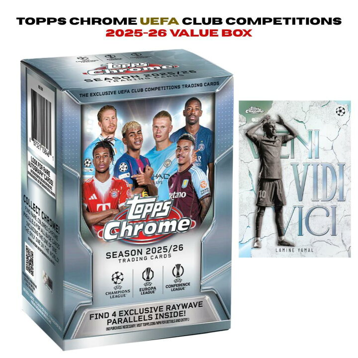 楽天市場】Topps Chrome UEFA 2025-26 Soccer Value Box 欧州CL 