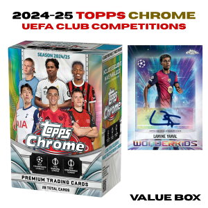 �y�󏭁z2024-25 Topps Chrome UEFA �T�b�J�[�J�[�h �o�����[�{�b�N�X 1BOX �g�b�v�X �N���[�� ���B�`�����s�I���Y���[�O UCL �G���o�y ���}�[�� ���b�V �g���J �g���[�f�B���O�J�[�h BOX �V�i �V����