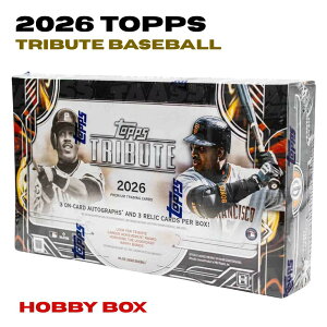 2026 Topps Tribute Baseball Hobby Box 1/26����/ MLB ���W���[���[�O �g���J �g���[�f�B���O�J�[�h �{�b�N�X ��J�ĕ� �o���[�{���Y ���M�T�C�� �����b�N �J�[�h ���� �V�i �V�������N�t�� ���J�� ������